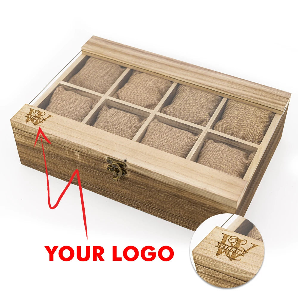 BoboBird Wooden Watch Display & Storage Box - Organizer with PIllow Inserts