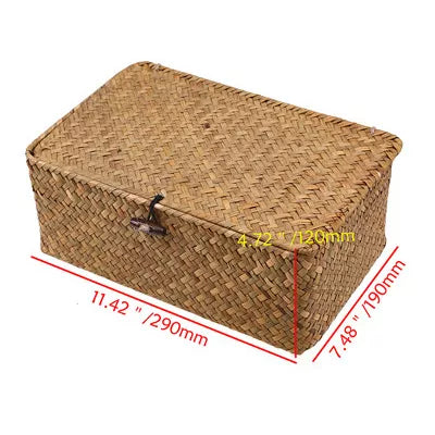 Handwoven Rattan Storage Baskets