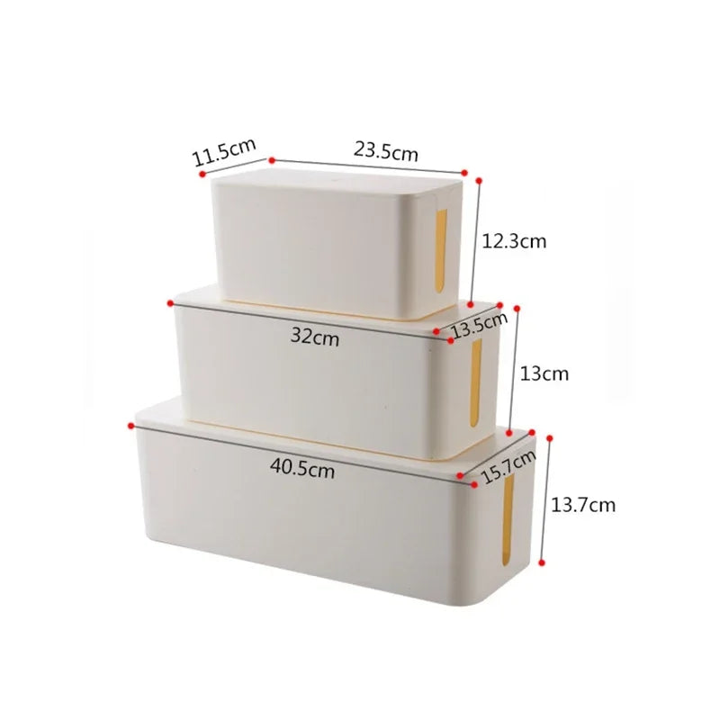 Eco-Friendly Wire & Cable Organizer Box-Minimalist Home Storage