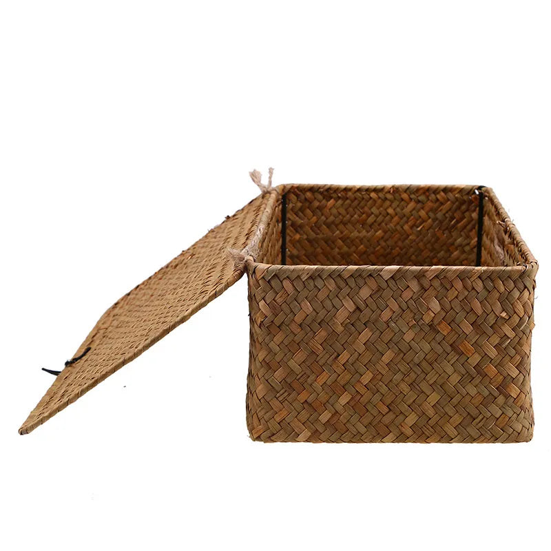 Handwoven Rattan Storage Baskets