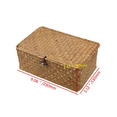 Handwoven Rattan Storage Baskets