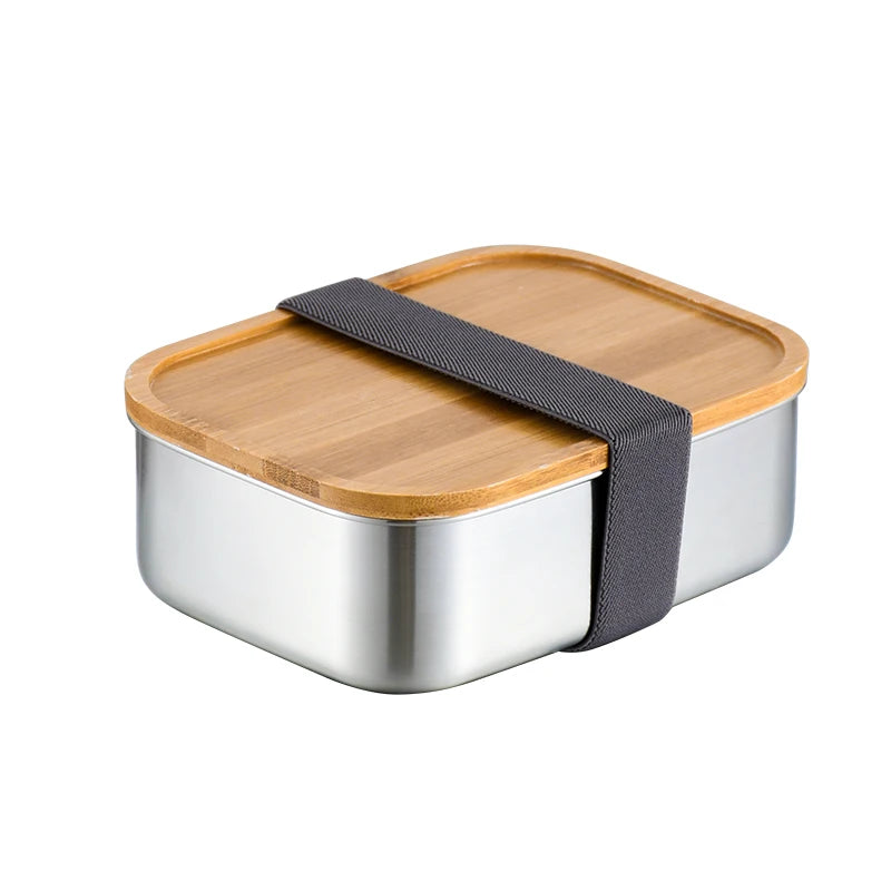 Eco Friendly Bamboo & Stainless Steel Japanese Style Lunch Box