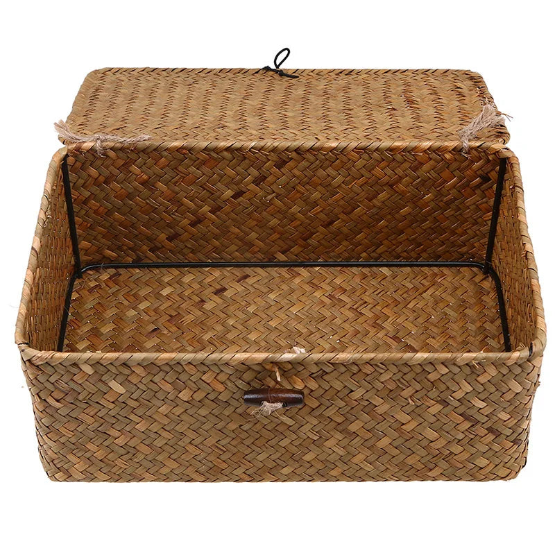Handwoven Rattan Storage Baskets