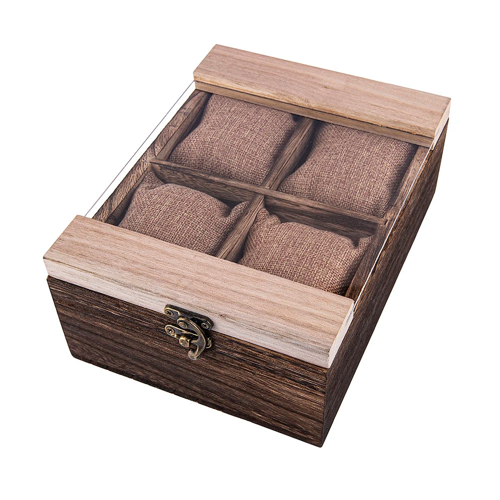 BoboBird Wooden Watch Display & Storage Box - Organizer with PIllow Inserts