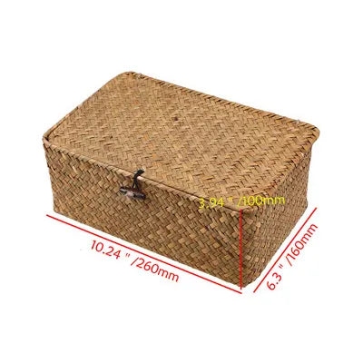 Handwoven Rattan Storage Baskets