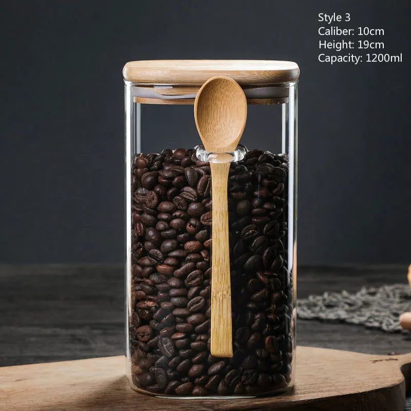 EcoGlass Pantry Jar with Spoon - 800–1200ml