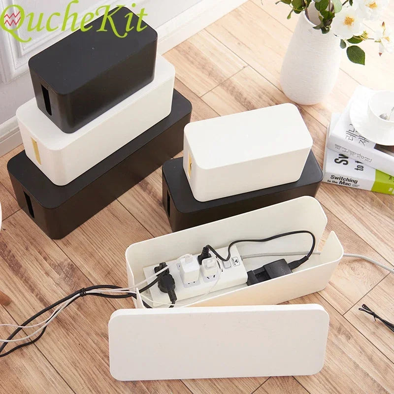 Eco-Friendly Wire & Cable Organizer Box-Minimalist Home Storage