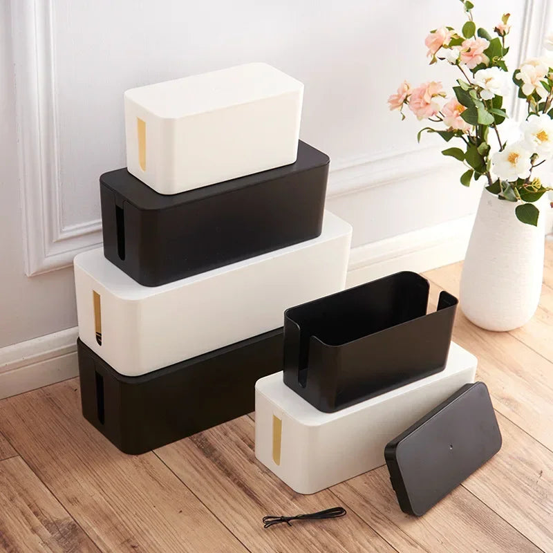 Eco-Friendly Wire & Cable Organizer Box-Minimalist Home Storage