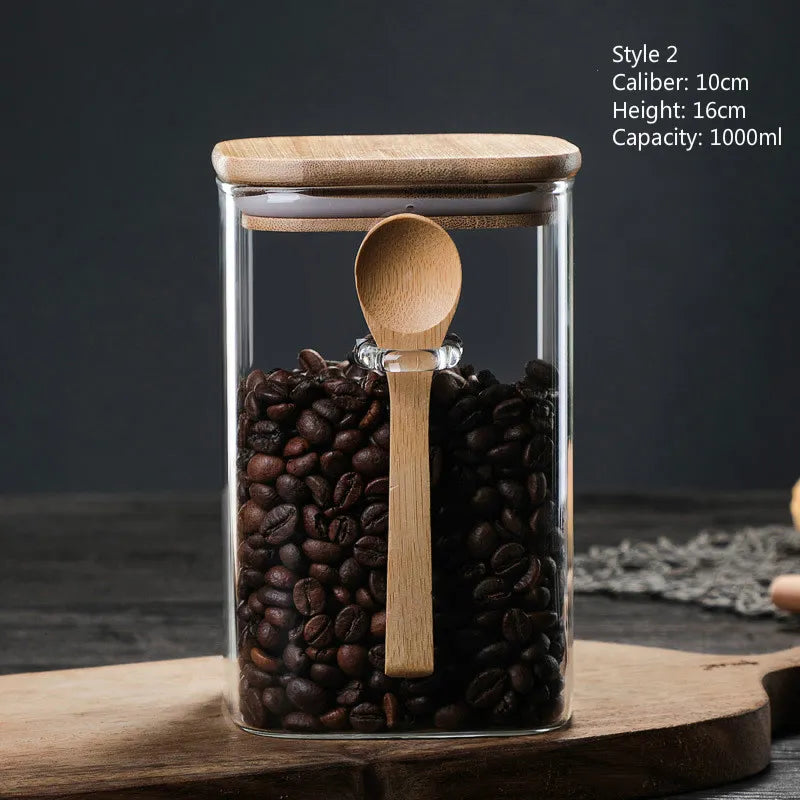 EcoGlass Pantry Jar with Spoon - 800–1200ml